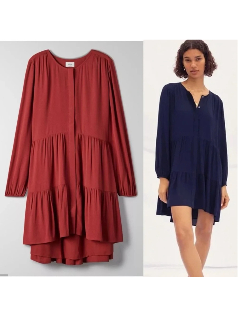 New Wilfred by Aritzia Barossa Dress in Carmine Red size XS